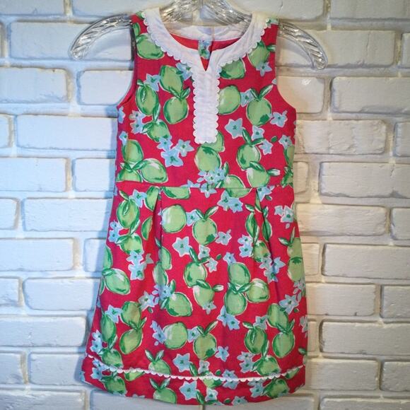 Janie and Jack Line Print Dobby Sleeveless Dress Size 7 - Picture 1 of 6